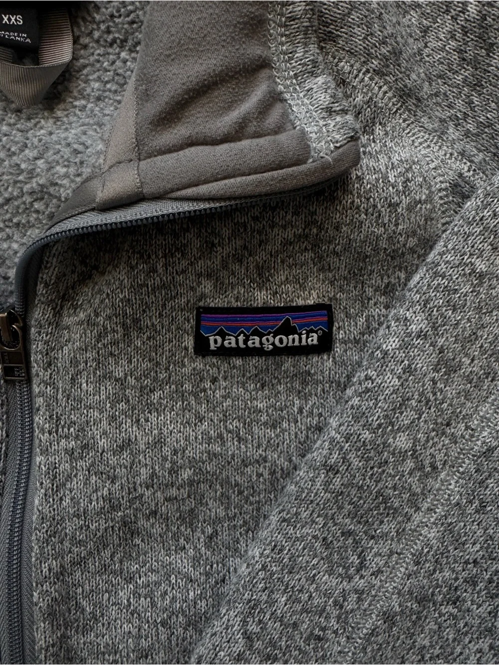 Patagonia Heather Gray Full-Zip Fleece Jacket